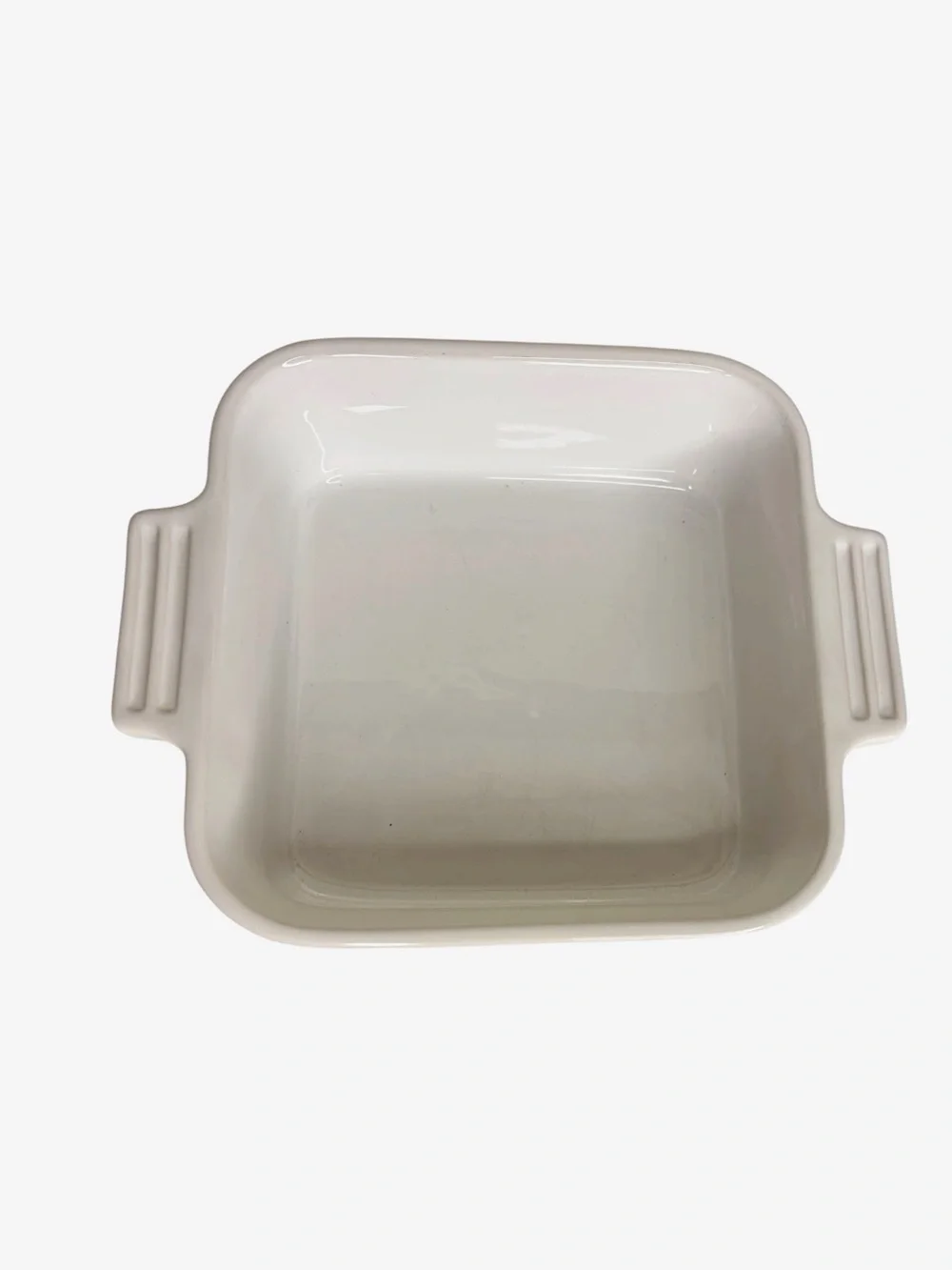 Le Creuset Small Square Stoneware Ceramic Baking Dish White 6x6
